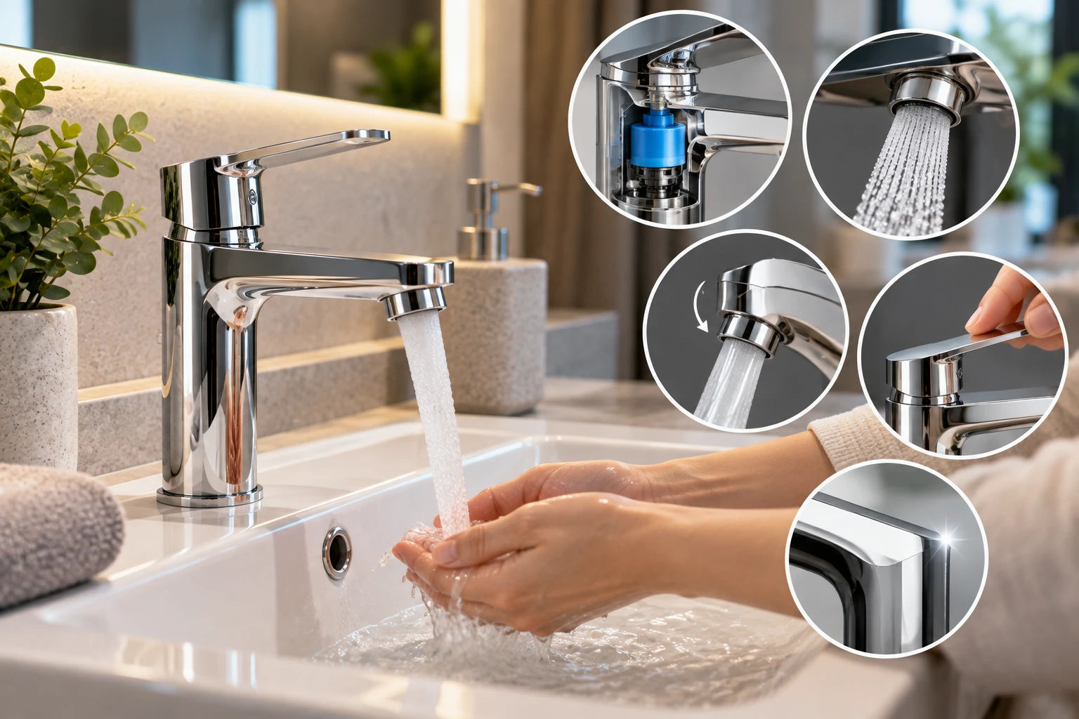 Как выбрать смеситель Grohe для раковины: размеры, монтаж и функции