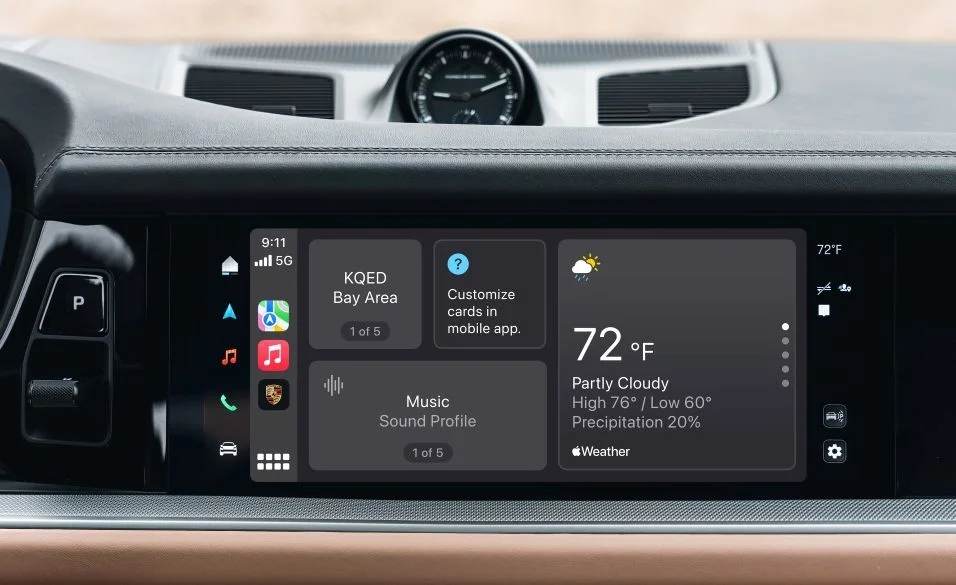 Власний додаток Porsche додасть нову функціональність в Apple CarPlay