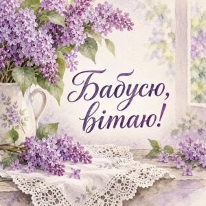 Бабусю, вітаю!