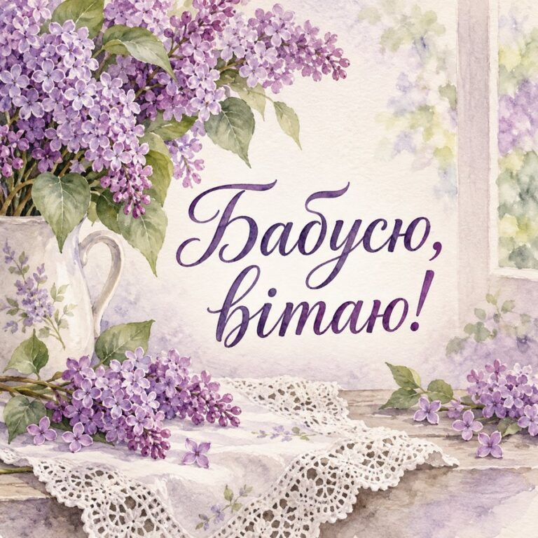 Бабусю, вітаю!