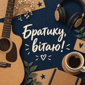 Братику, вітаю!
