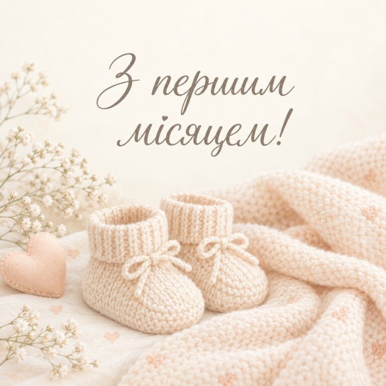 З першим місяцем!
