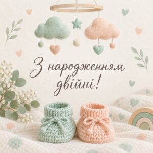 З народженням двійні!