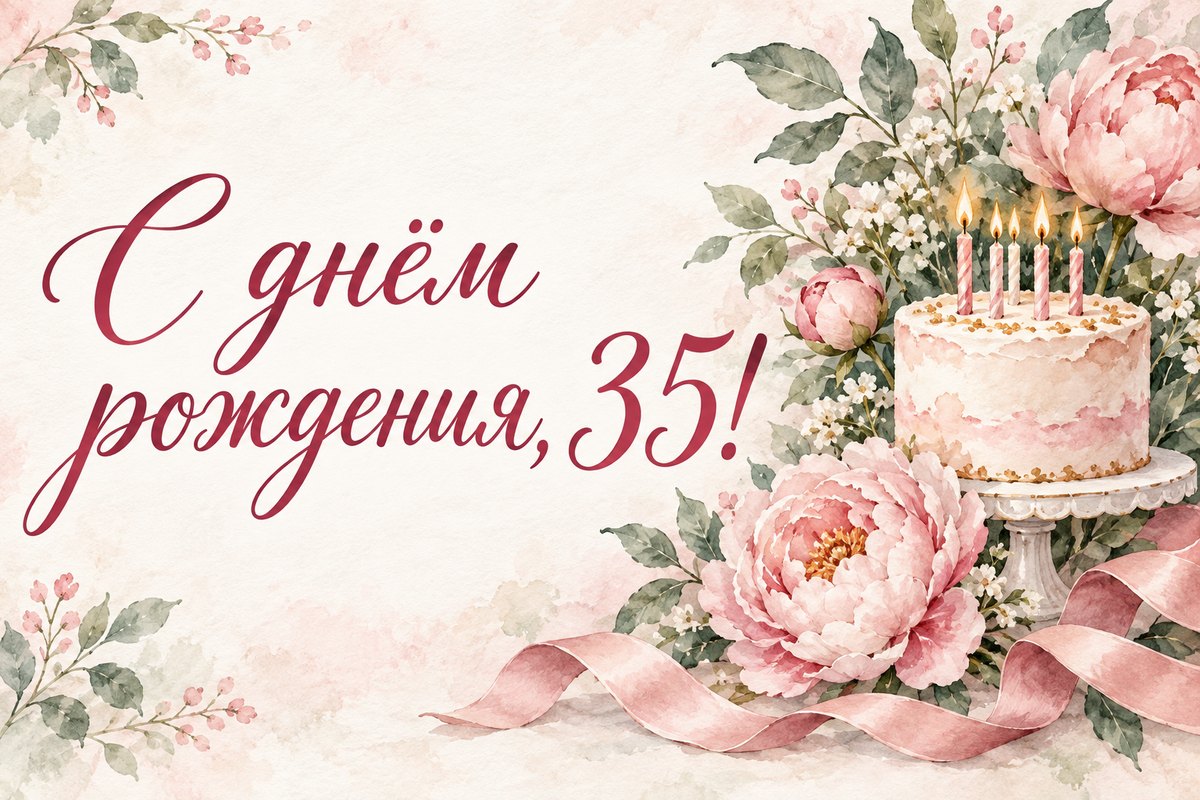 С днём рождения, 35! С днём рождения, 35!