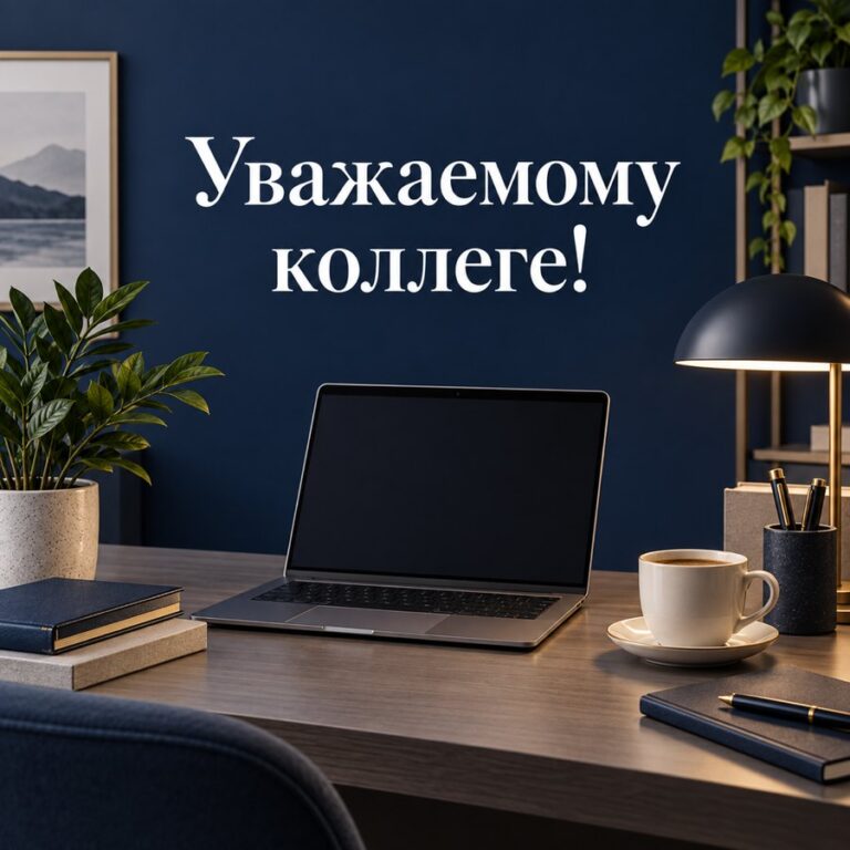 Уважаемому коллеге!