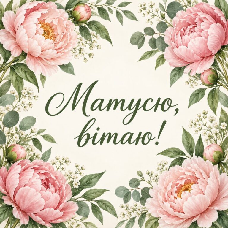 Матусю, вітаю!
