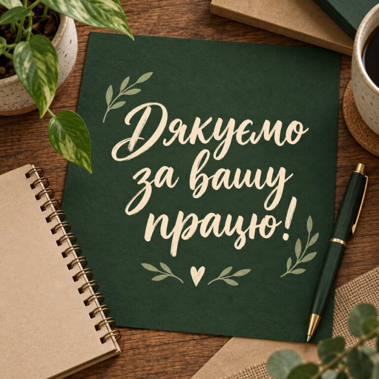 Дякуємо за вашу працю!