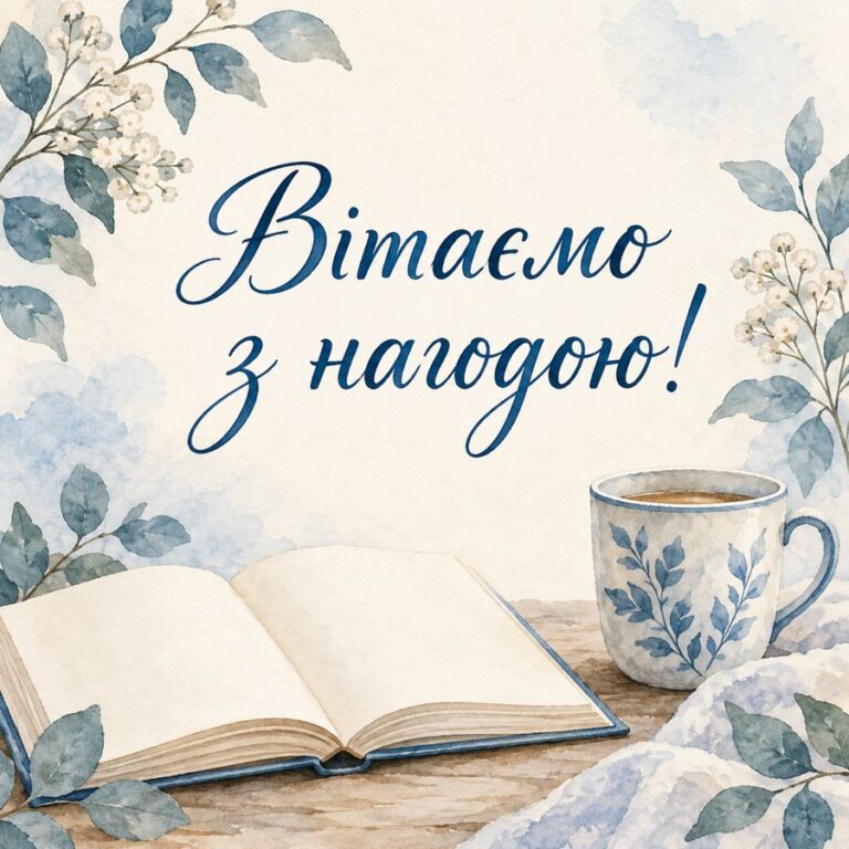Вітаємо з нагодою!