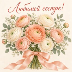 Любимой сестре!