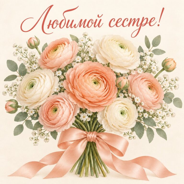 Любимой сестре!