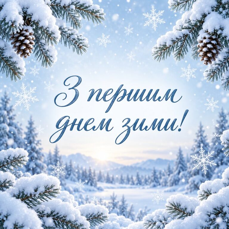 З першим днем зими!