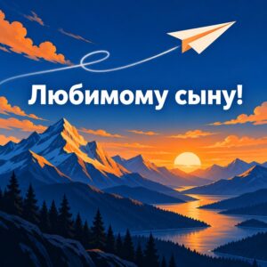 Любимому сыну!
