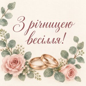 З річницею весілля!