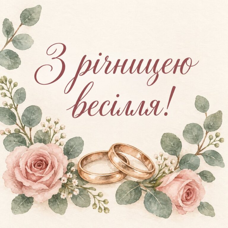 З річницею весілля!