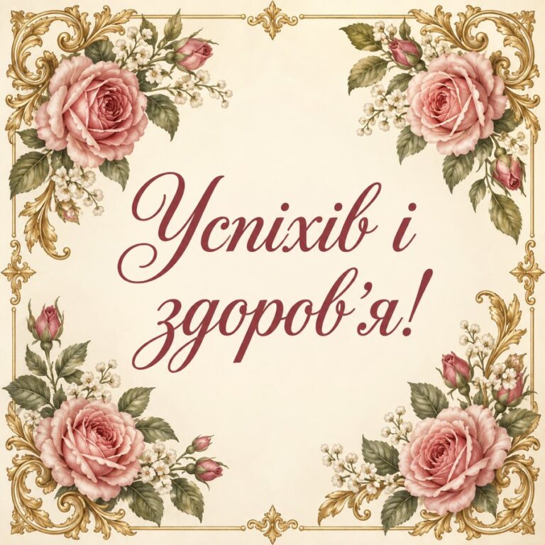 Успіхів і здоровʼя!