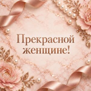 Прекрасной женщине!
