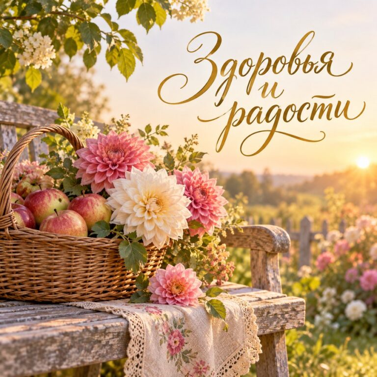 С днём рождения кума - открытка «Здоровья и радости»