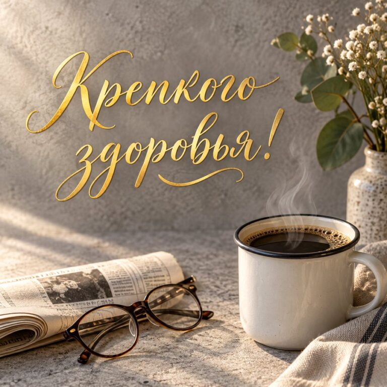 С днем рождения мужчине своими словами - открытка «Крепкого здоровья!»