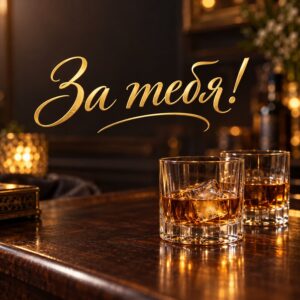 С днем рождения мужчине своими словами - открытка «За тебя!»