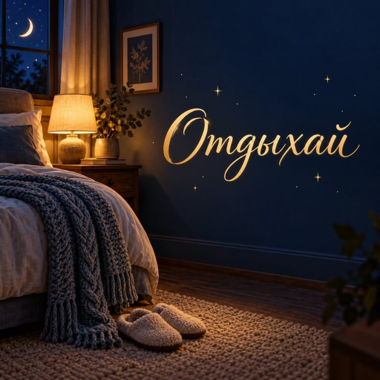 Спокойной ночи - открытка «Отдыхай» Спокойной ночи - открытка «Отдыхай»