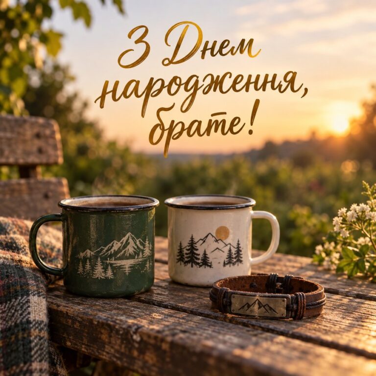З днем народження брату українською - листівка «З Днем народження, брате!»