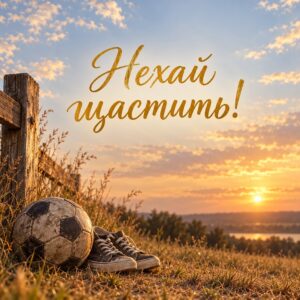 З днем народження брату українською - листівка «Нехай щастить!»